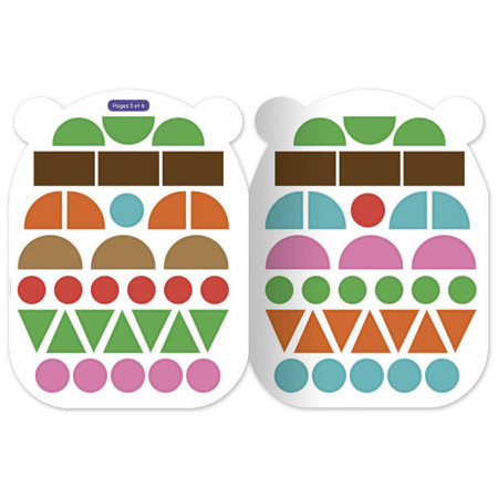 Auzou Moje pierwsze naklejki kształty Sympatyczny tygrysek