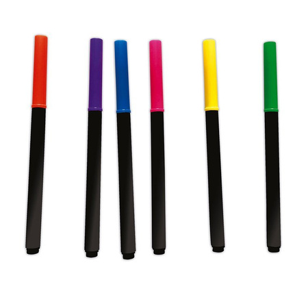 Zestaw kreatywny Fluorescencyjne flamastry Zwierzęta 7+, Janod