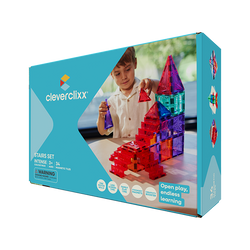 Cleverclixx – Klocki magnetyczne Stairs Set Intense 34 el. Schody do kreatywnej zabawy