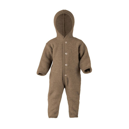 Engel Natur Ciepły kombinezon z wełny merino Walnuss