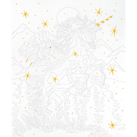 Janod Zestaw kreat. Malowanie po num. Jednorożce