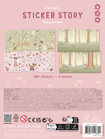 Little Dutch Książeczka z naklejkami Fairy Garden