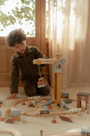 Little Dutch Dźwig drewniany budowlany