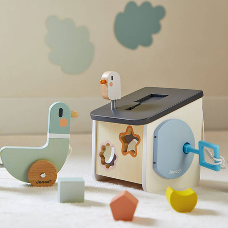 Drewniany sorter Domek dla ptaszków Sweet Cocoon 18 m +, Janod