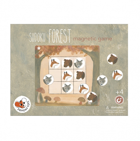 Egmont Toys – Gra magnetyczna Las Sudoku - Logiczna gra edukacyjna dla dzieci