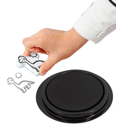 Janod Zestaw kreatywny Stempelki Dinozaury 3+