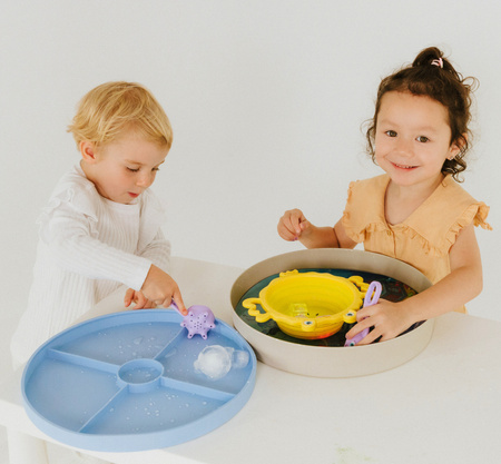 Jellystone, Tacka sensoryczna dla dzieci Play Tray Soft Blue 2w1 kolor niebieski