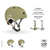 SCOOTANDRIDE Kask XXS-S dla dzieci 1-5 lat Olive