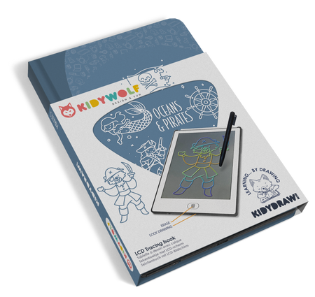 Kidywolf - pad rysunkowy z ekranem LCD ocean i piraci