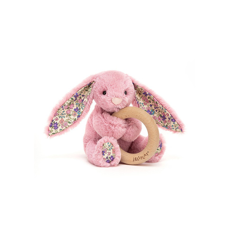 Jellycat Grzechotka Króliczek różowy 13 cm