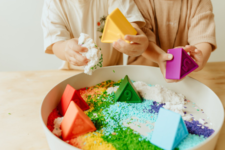 Jellystone, Tacka sensoryczna dla dzieci Play Tray 2w1Lilac, kolor fioletowy