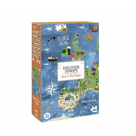 LONDJI Puzzle dla dzieci, Odkryj Europę