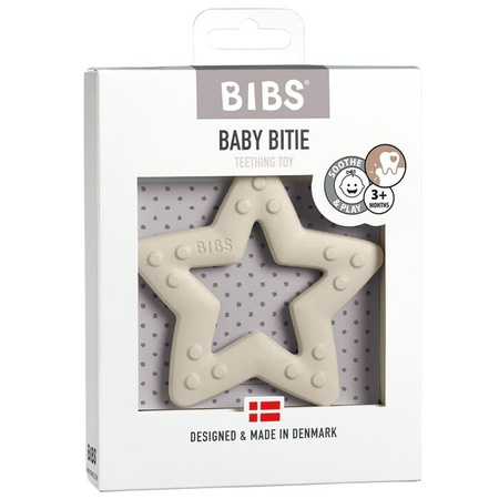 BIBS Baby Bitie STAR Ivory gryzak dla niemowlaka