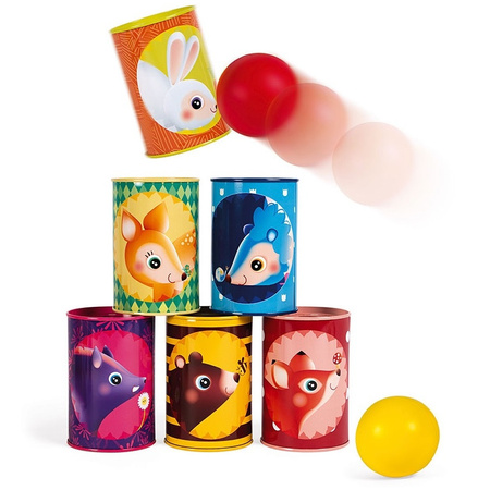 Janod Gra Zbijanie puszek Las