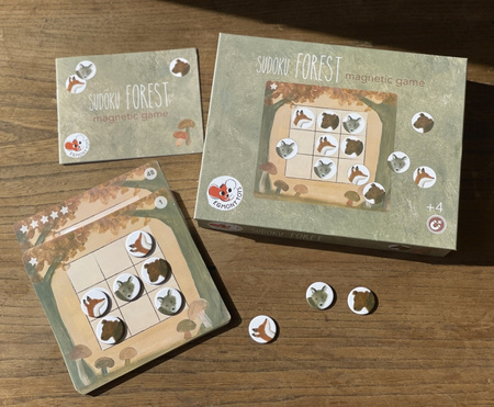 Egmont Toys – Gra magnetyczna Las Sudoku - Logiczna gra edukacyjna dla dzieci