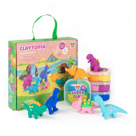 Tiger Tribe piankolina - Plastyczna Przygoda: Dinozaury – kreatywny zestaw plastyczny dla dzieci 4–8 lat