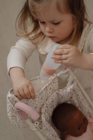 Little Dutch Wózek składany dla lalek Beż Soft Flowers