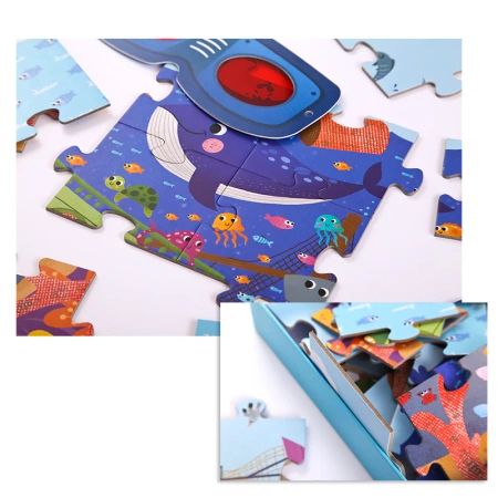 mideer Sekretne puzzle z okularami 3D mideer –Ocean (35 el.)