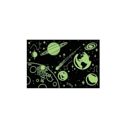 Mudpuppy Puzzle świecące w ciemności Kosmos 100 5+
