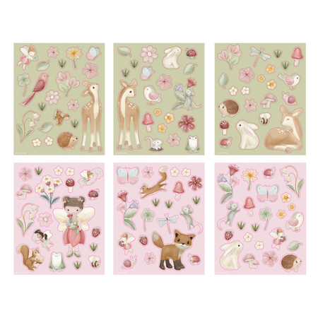 Little Dutch Książeczka z naklejkami Fairy Garden