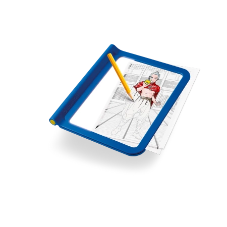 Podświetlany tablet rysunkowy +8 Kidydraw Pro Kidywolf niebieski - Manga