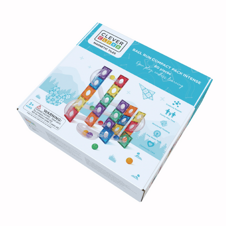 Cleverclixx Klocki magnetyczne Ball Run Intense 60