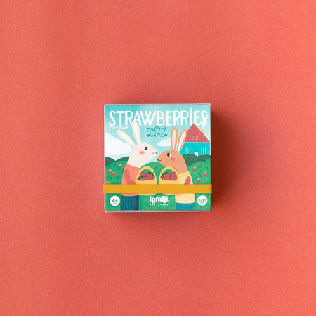 LONDJI Mini gra Strawberries - gra strategiczna dla dzieci i dorosłych
