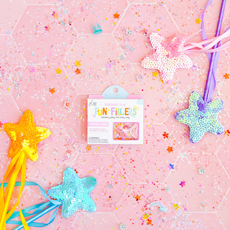 Glo Pals - FAIRY Fun Fillers Wkład, figurki, brokaty i barwniki do słoików, zabaw sensorycznych