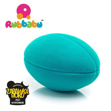Piłka rugby sensoryczna turkusowa