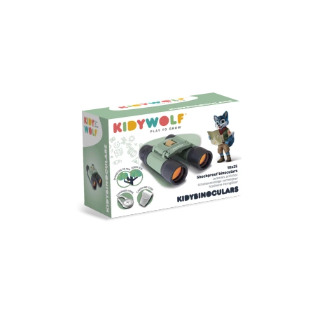 Kidywolf - lornetki dla dzieci 5+, zielona | Obserwacja natury