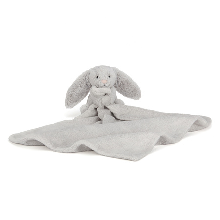 JellyCat króliczek szmatka srebrny 34cm