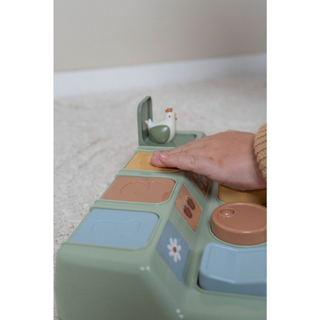 Little Dutch Pop-up Little Farm – interaktywna zabawka edukacyjna dla niemowląt 8m+