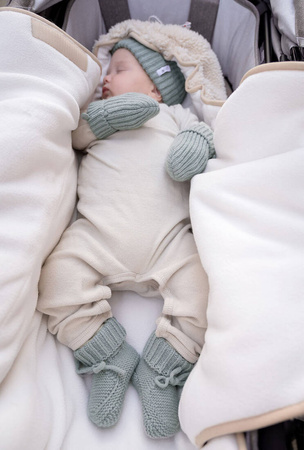 Lodger Buciki niechodki z wełny merino 100% 0-6 m