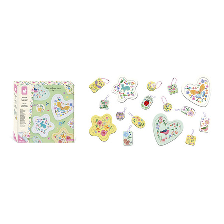 Janod Zestaw kreatywny Formy i odlewy 16 ozdób Ogród kwiatowy 7+