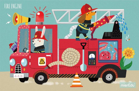 mierEdu Puzzle progresywne - Odkrywaj pojazdy - Poziom 2 (2+)