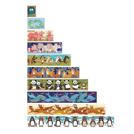 Londji Puzzle dla dzieci, nauka liczenia, Pingwinki