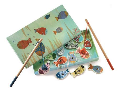 Djeco- Gra drewniana WĘDKOWANIE RYBKI