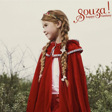 Souza! Kostium Peleryna Czerwonego Kapturka dla dziewczynki 4–8 lat