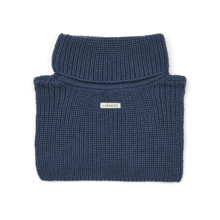 Liewood – Komin dziecięcy z bawełny organicznej Indigo Blue, jesień zima, 6-10 lat – wyprzedaż