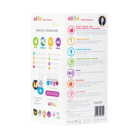 Alilo Zabawka edukacyjna Króliczek Honey różowy G6