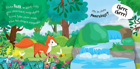 A kuku! W lesie książka dla dzieci. Filcowe klapki i lusterko