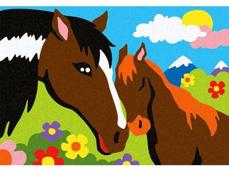 Album do kolorowania piaskiem Konie 5l+ SABBIARELLI