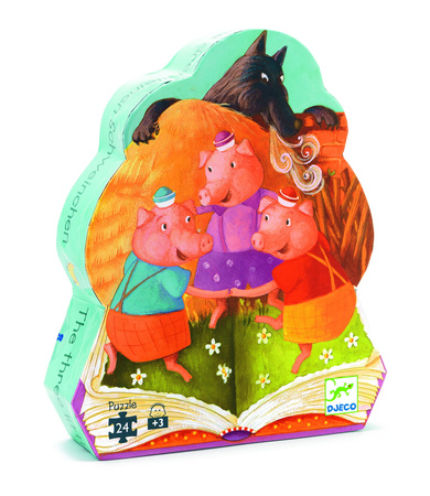 Djeco Puzzle "TRZY MAŁE ŚWINKI" 24 elementy