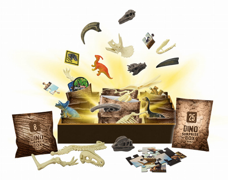 Buki Pudełko 25 niespodzianek z dinozaurami