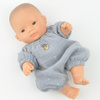 Kombinezon z muślinu dla lalki Miniland w szare gwiazdki, Przytullale