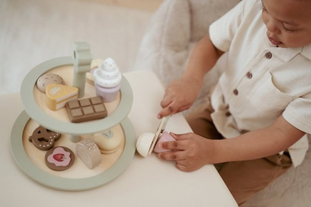 Little Dutch Patera z ciasteczkami FSC – drewniana, piętrowa zabawka dla dzieci 18m+