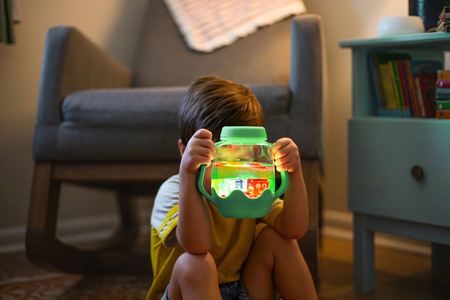 Glo Pals, Słoik sensoryczny do napełnienia wodą, kolor zielony