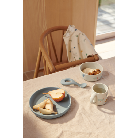 Liewood zestaw naczyń dla dzieci Vivi Aviator/Ecru