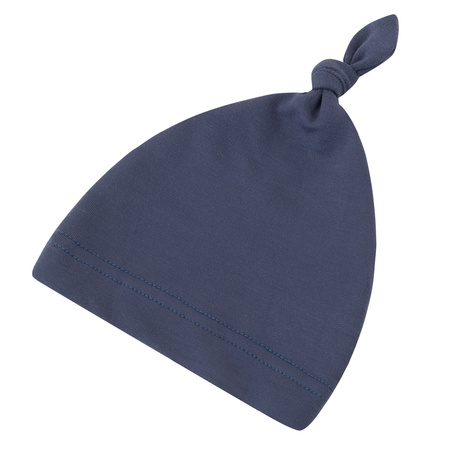 Samiboo Bambusowa czapeczka 0-3 Z USZAMI Petrol