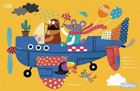 mierEdu Puzzle progresywne - Odkrywaj pojazdy - Poziom 2 (2+)